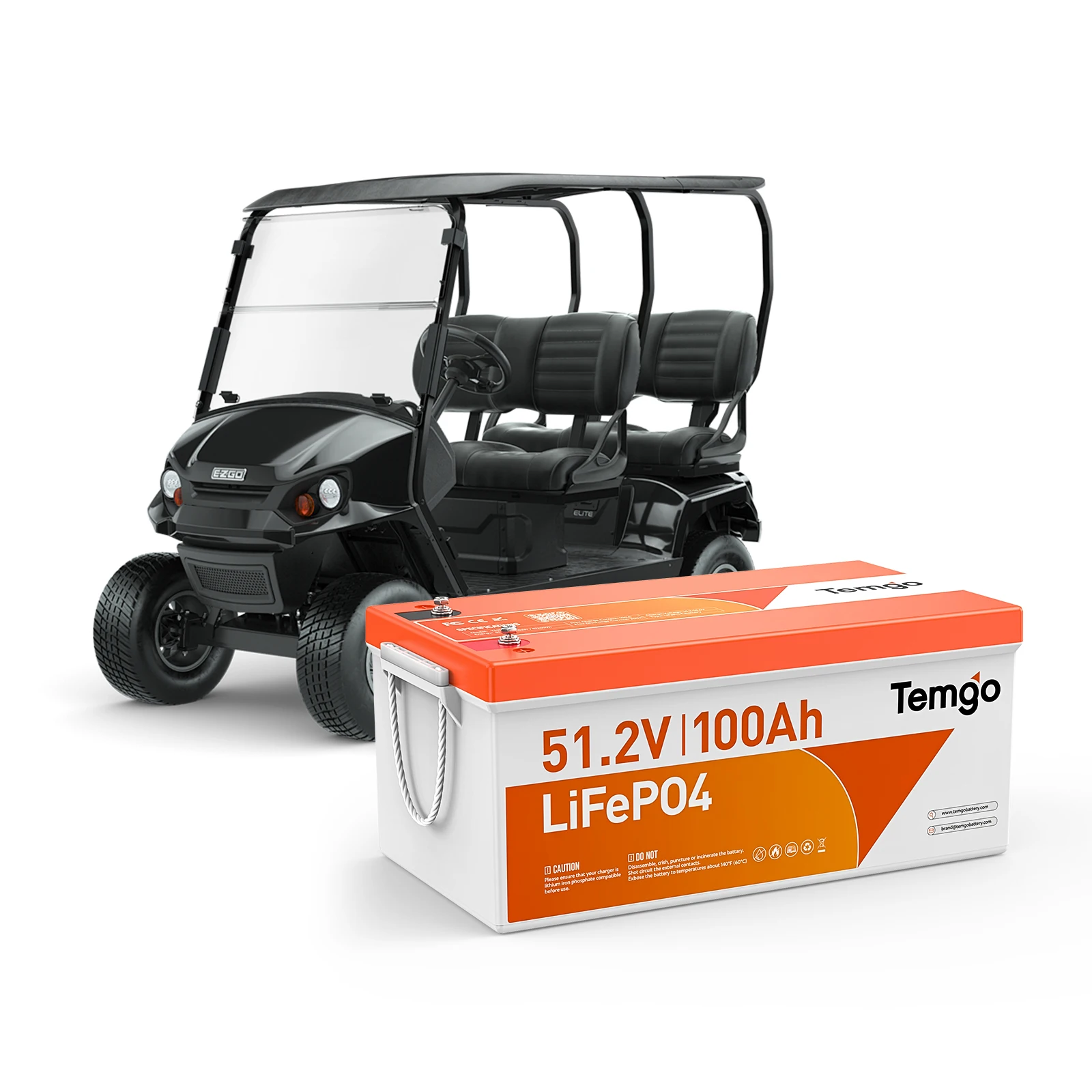 

RV Factory Custom Lifepo4 Golf Cart Lithium Battery 51.2v 100Ah Lifepo4 Battery Pack for Golf Cart Plastic Shell