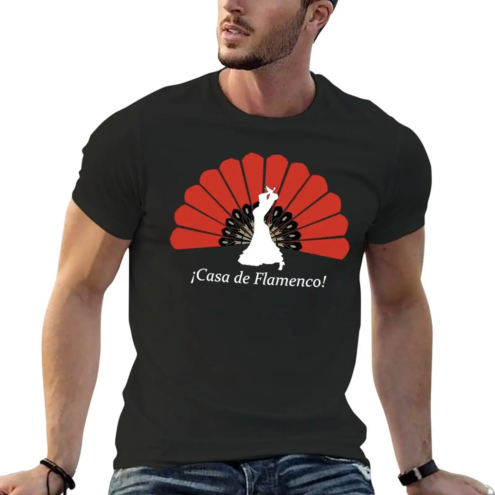 Casa de Flamenco (Black) T-Shirt vintage clothes designer shirts graphic shirts black t shirts for men