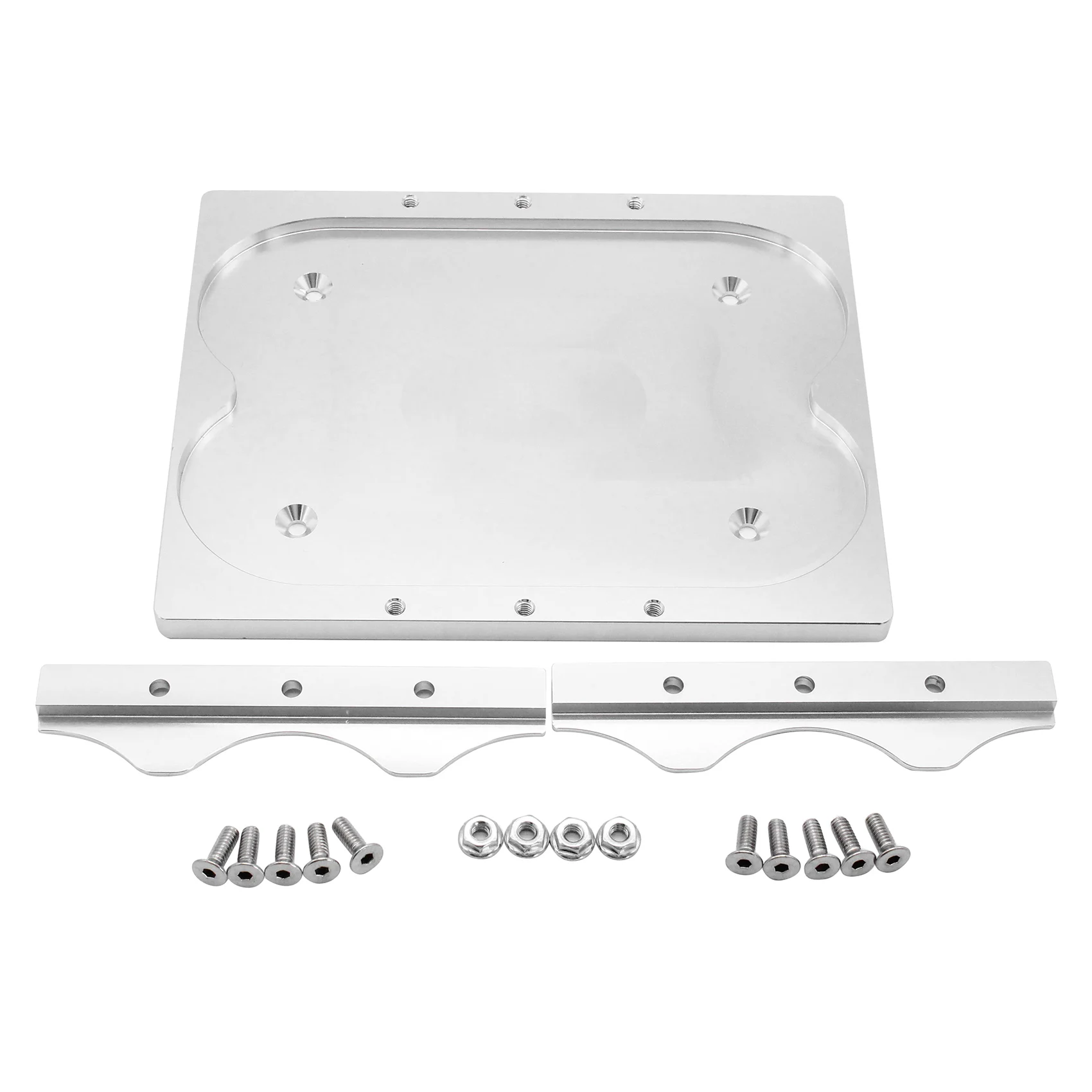 for Optima 34/78 Silver Battery Holder Tray Relocation Bracket Mount Aluminum Bracket Hold Down Clamps Kit