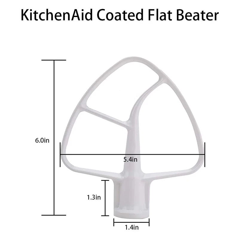 K45DH Dough Hook K45B Coated Flat Beater K45WW Wire Whip Fit for Stand Mixer with 4.5Qt 5 Qt Bowl for Kitchen Aid image 6