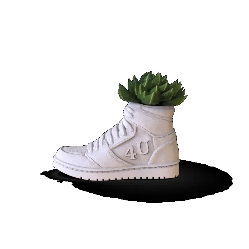 resin simulation of basketball shoes sneaker planter flower pot plant pot polyresin DIY color sneaker shape succulent pot