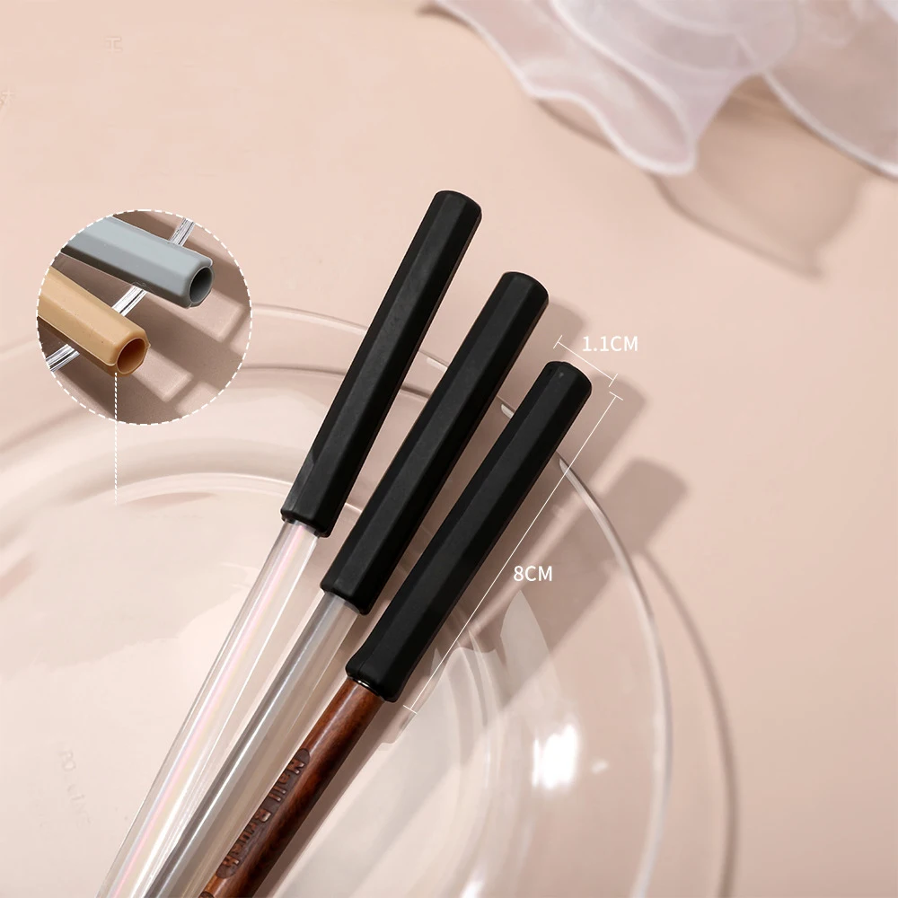 4PCS 1.1*8cm Nail Pen Caps Silicone Brush Cap Protector Opaque Extension Manicure Brushes Protectors Nails Accessories Tool