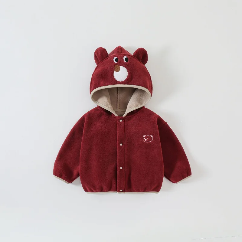 

New Autumn Winter Baby Girls Clothes Children Boys Thick Warm Hooded Jacket Toddler Clothing Fashion Kids Coat Infant Tracksuits