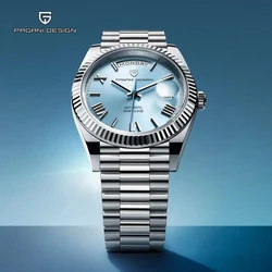 Top Brand Men's Luxury Automatic Mechanical Watch Luminous Stainless Steel Clock Sapphire Clock 2024