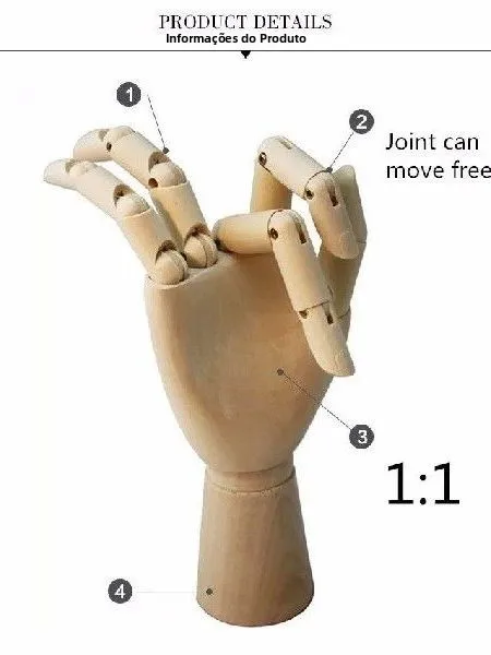 柔軟な木製ハンド、ファッションモデルハンド、diy編み物材料バッグ、中国製、ノーブランド、登録商標なし