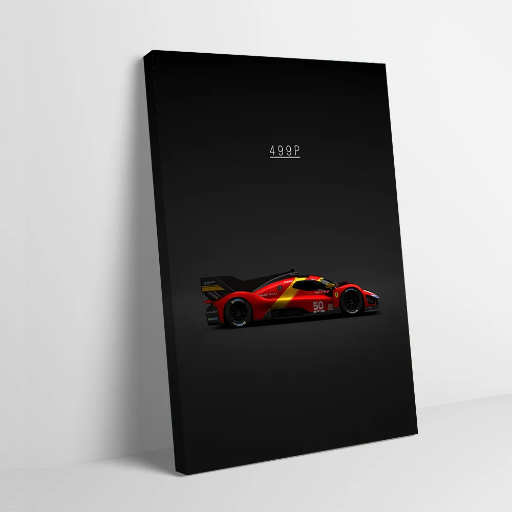 Sports 499P Race Car Poster Customizable Printed Canvas Painting for Pictures Wall Art Modern Home Decoration Ornaments Room