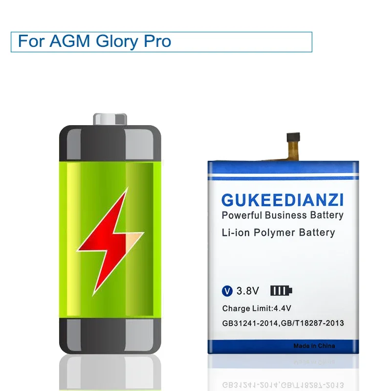 Imagem -05 - Gukeedianzi Bateria para Agm Glory Pro Batteria g1 6900mah