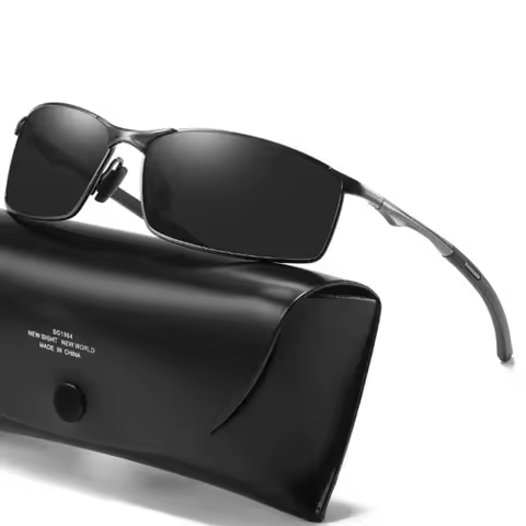 Photochromic Men Polarized Sunglasses Male Metal Square Glasses Driving Sun Glasses UV400 Outdoor Sports Cycling Goggles