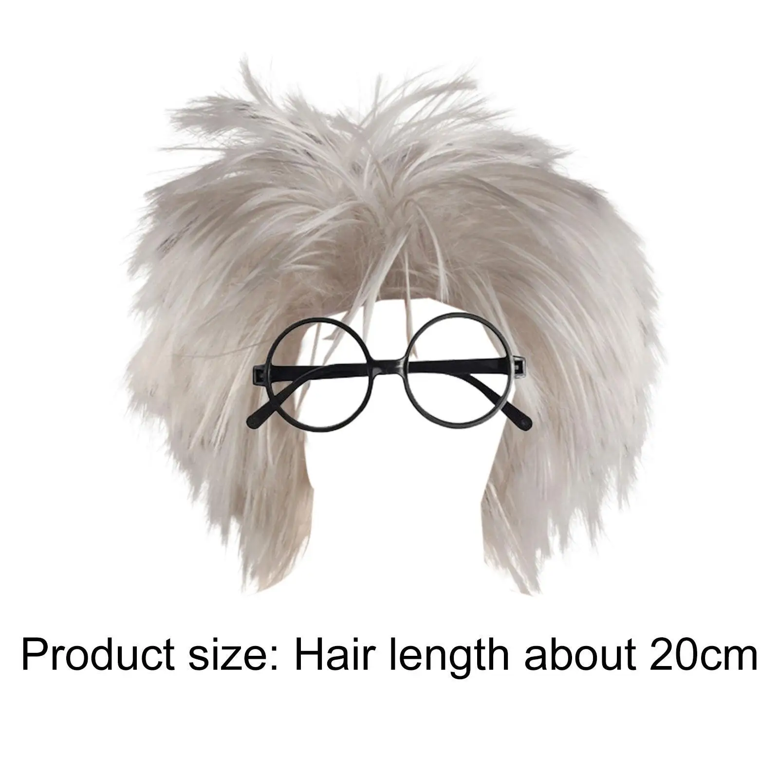 Old Man Wig Dressing up Cosplay Party Wig Halloween Costume Accessories Punk