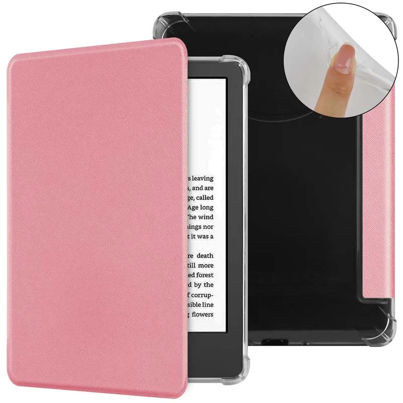 Soft TPU Magnetic Smart e-book Protective Cover Transparent back case For Kindle Paperwhite 5 11th 2021 6.8 Shell Protector Case