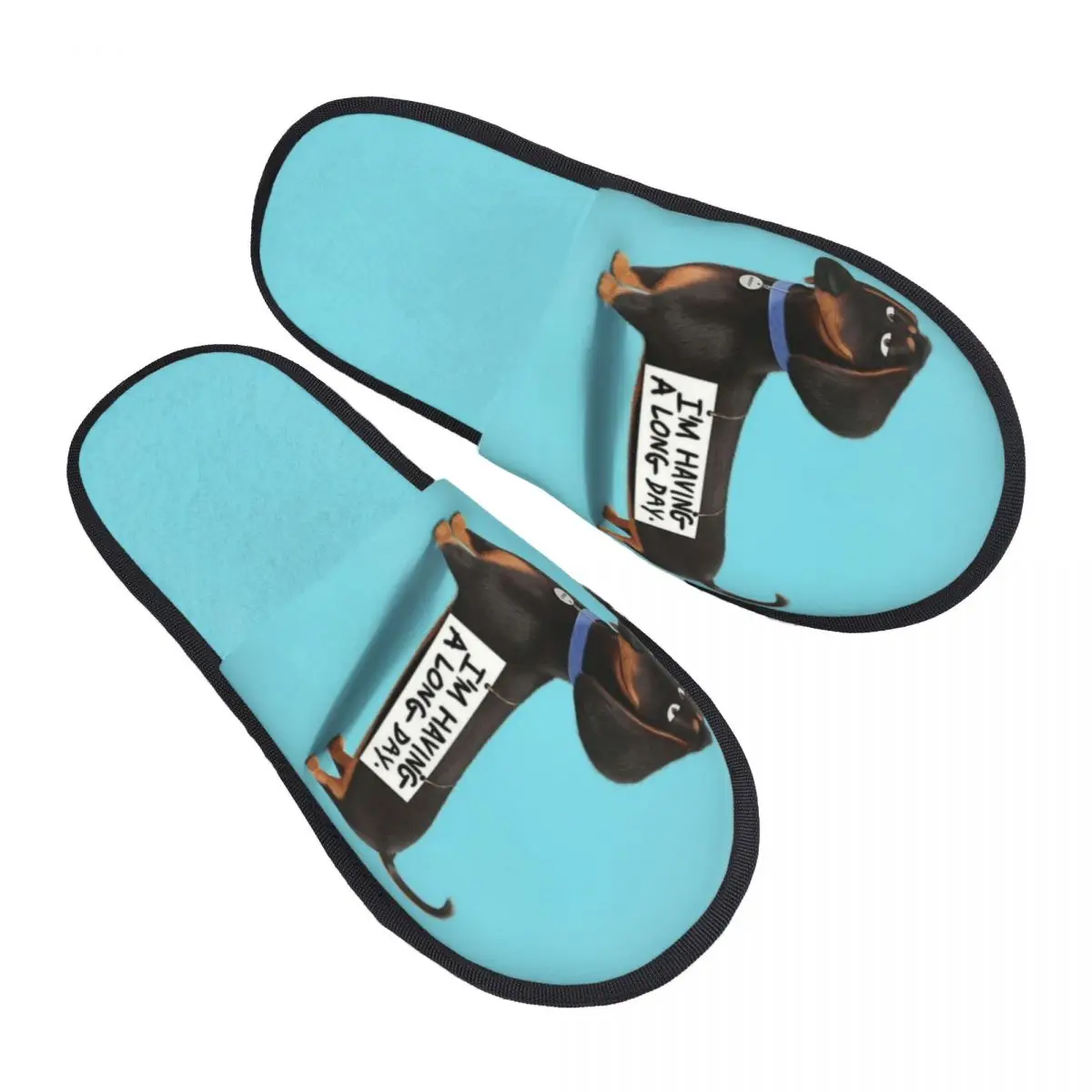 

Изготовленные на заказ домашние тапочки из мягкой пены с эффектом памяти для собак таксы, забавные щенки, женские удобные теплые нескользящие тапочки для домашних животных