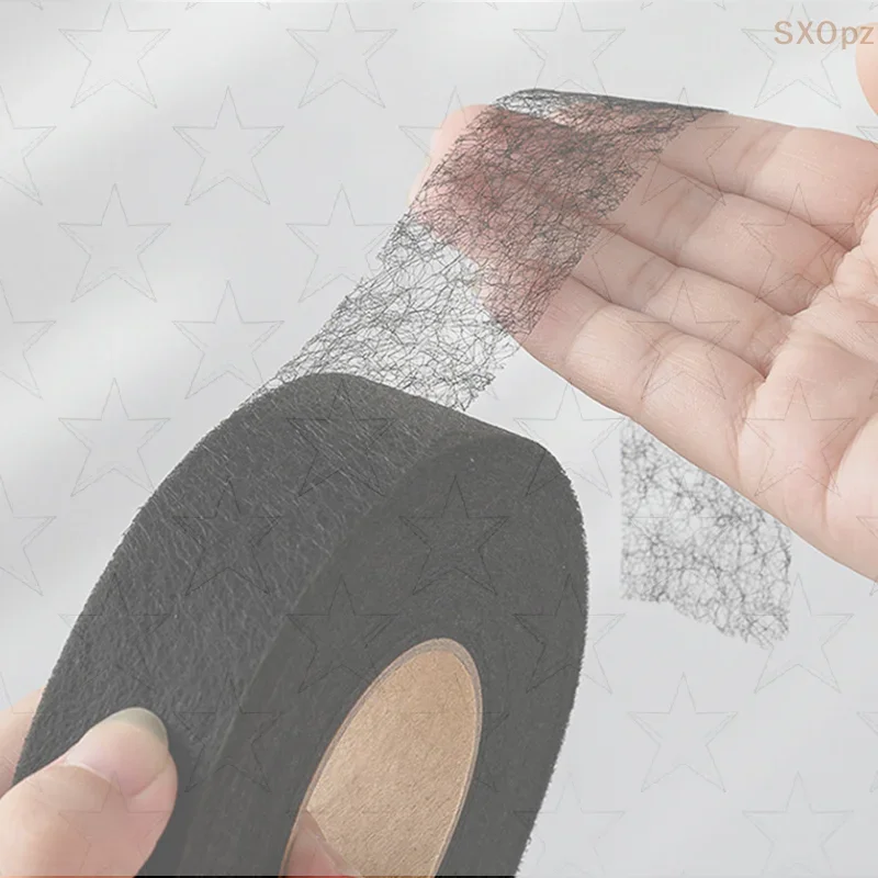 أسود أبيض على الوجهين الربط لاصق النسيج الملابس الحديد على هيم الشريط الربط الويب DIY بها بنفسك الخياطة خليط الوصول