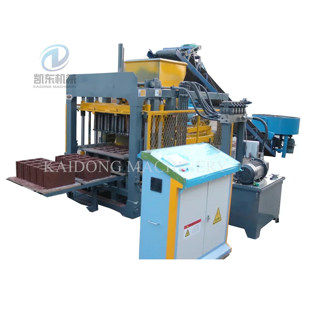 Factory Price QT4-15C building cement concrete block brick maker moulding laying making press machine brique  for make bricks