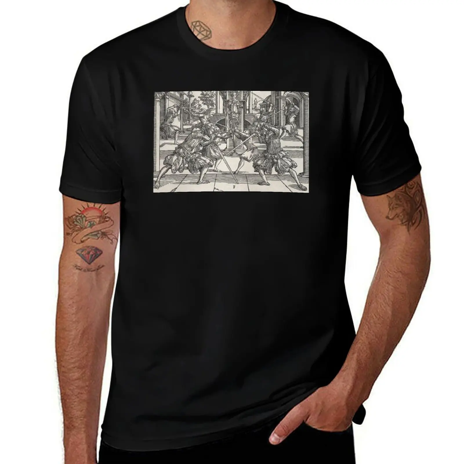 Meyer Longsword - Hangetort T-Shirt Casual Streetwear Short Sleeve Tee