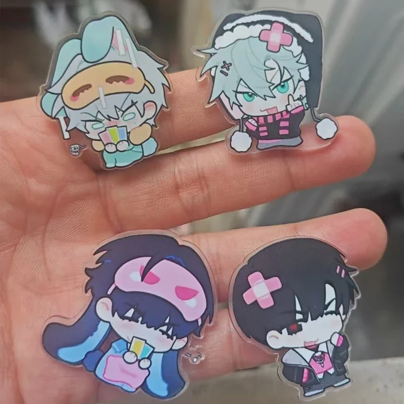 4Pieces Hot KPOP TV Cartoon Alien Stage Acrylic Pin Breastpin Ivan Till Badge Jewelry Handbag Hat Accessories Birthday Gift