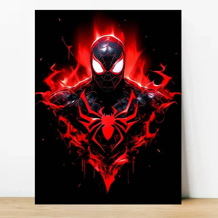 1pc frameless Spider Man 5D DIY Diamond Painting Cross Stitch Marvel Superhero Cartoon Mosaic Embroidery Rhinestones Home Decor - view 2