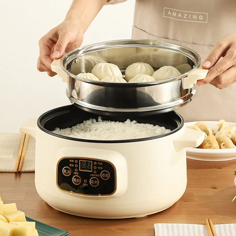 

Soup Ramen Hot Pot Electric Cooker Wok Double Home Multifunctional Chinese Hot Pot Mini Korean Small Fondue Chinoise Cookware