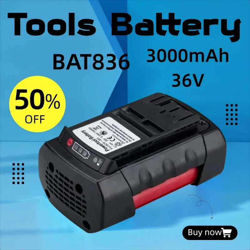 

3000mAh 36V for BOSCH Li-ion Rechargeable Battery BAT810 BAT836 BAT840 GBH36V-LI Power Tools Battery