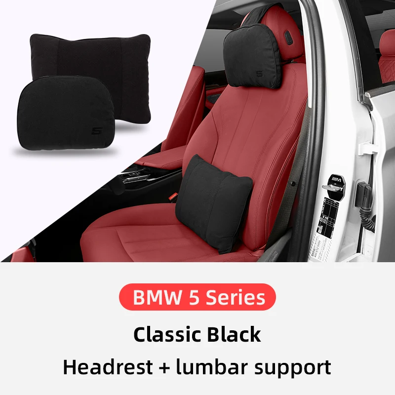 

Top Quality Car Headrest Waist Neck Pillow For BMW 3 5 Series G20 G28 G30 G38 Auto Neck Support Seat Pillows Inner Accessories