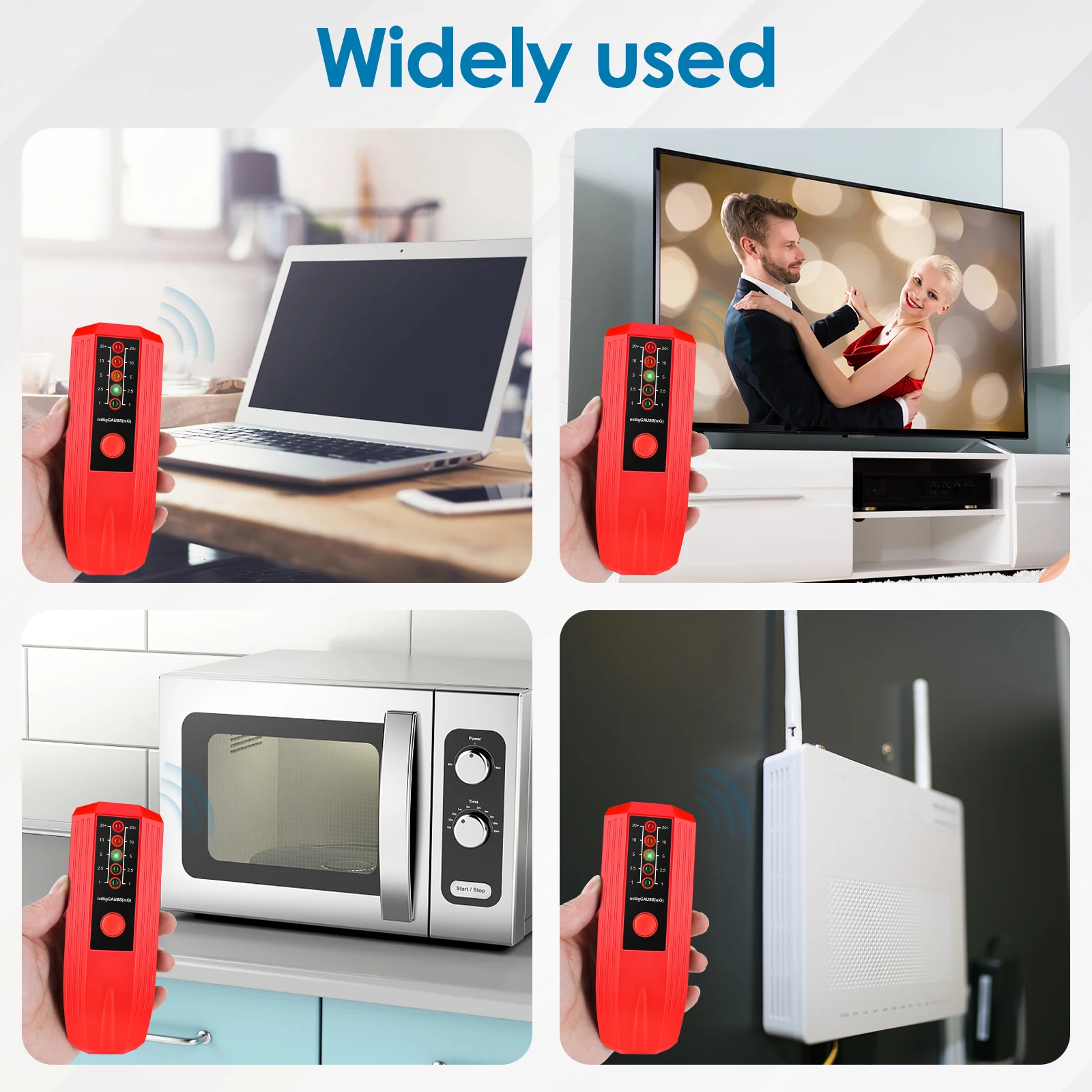 EMF متر عالية الدقة المجال الكهرومغناطيسي كاشف إشعاع بطارية تعمل بالطاقة الكهربائية EMF كاشف شبح الصيد خوارق