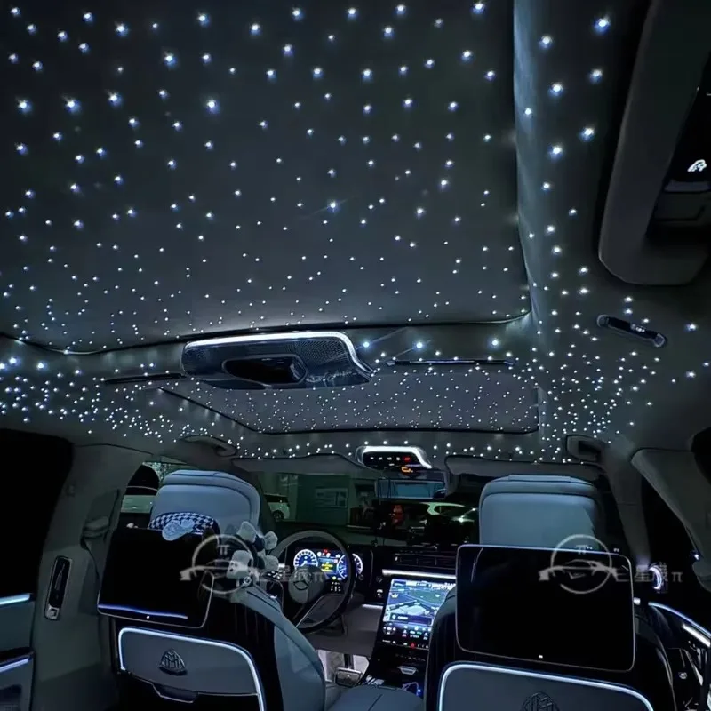 12V RGB LED Fiber Optic Twinkle Starlight Shooting Star Headliner Kit with Remote Control IP20 Lightweight