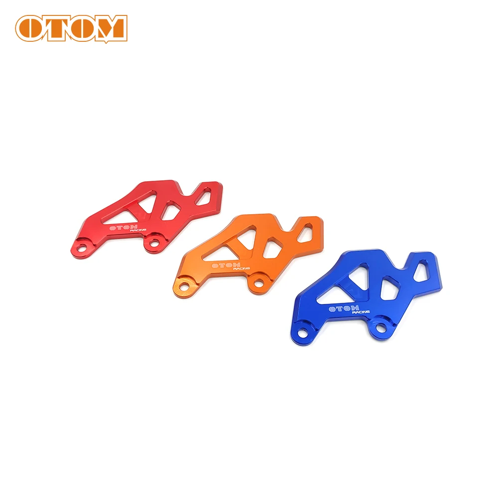 OTOM Motorcycle Rear Brake Master Cylinder Cover Front Pump Protection Guard Brake Caliper Bracket For KAYO T4 K6 GUIZUN MX4 BRZ