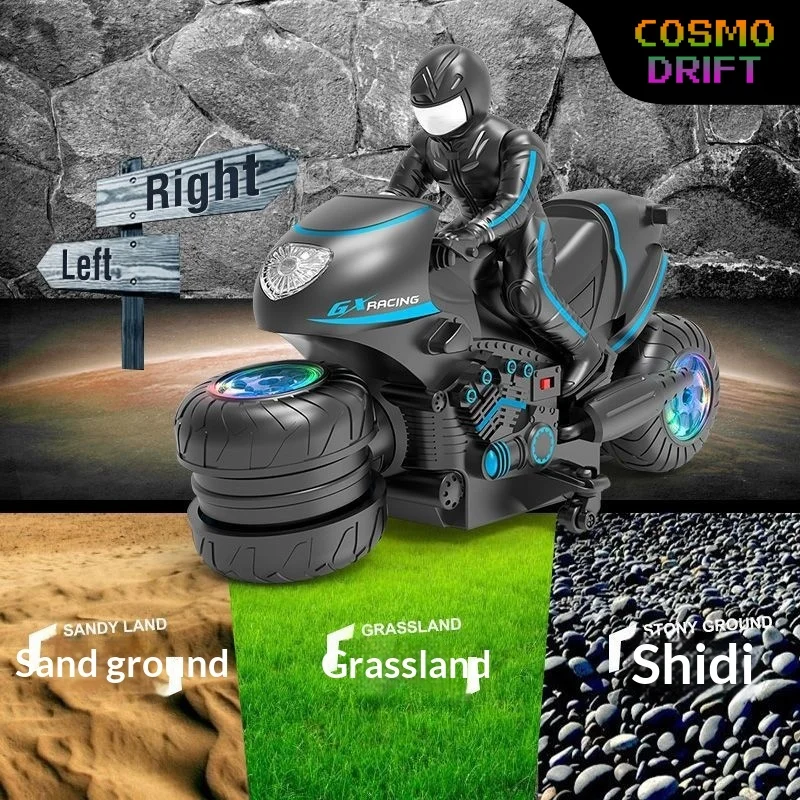 Gesture Sensing RC Stunt Motorcycle Light Wheels Remote Control Car 360° Rotating Electric Toy for Kids Boys Gift