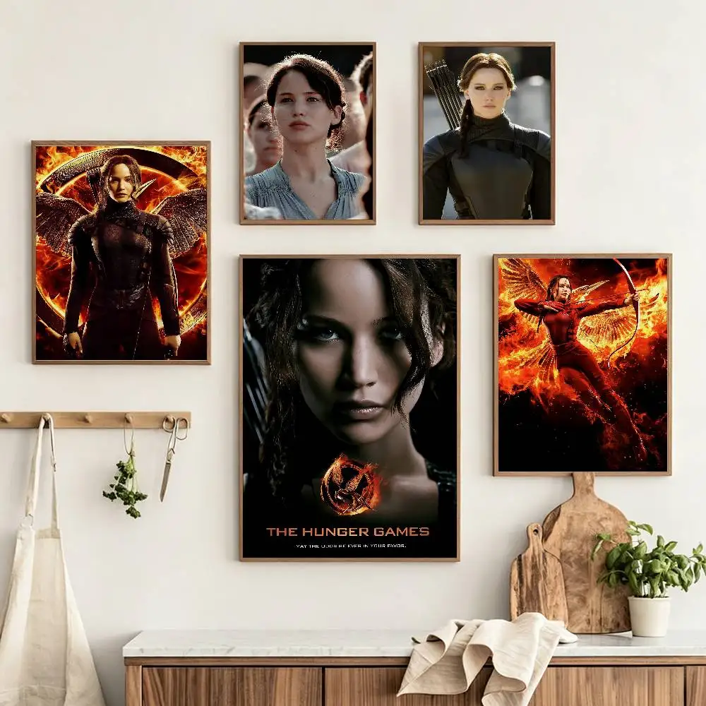 J-Jennifer L-Lawrence Hunger Games Customizable HD Self Adhesive Waterproof Wall Art Poster