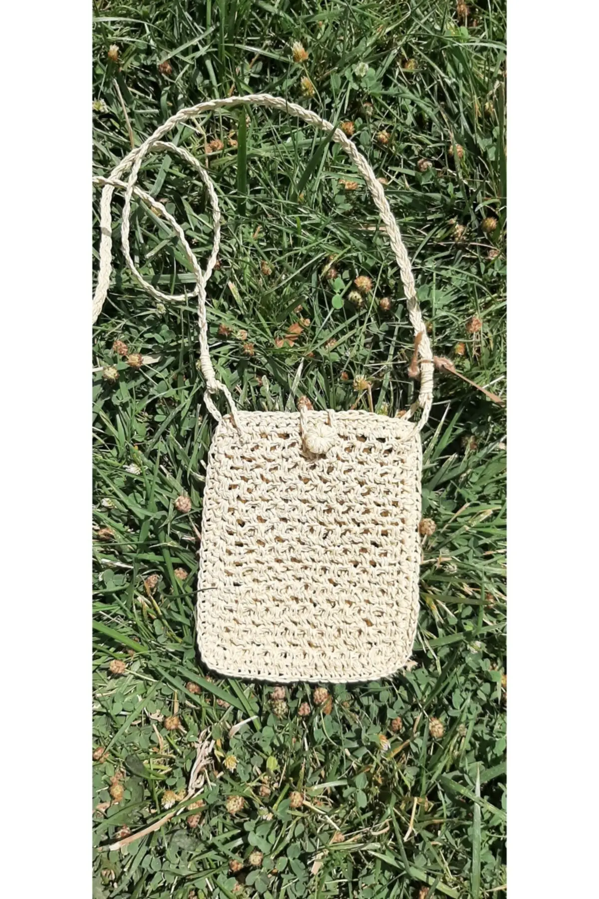 Uras Mesh Paper Rope Handmade Canta Women Bag Shoulder bag Handmade