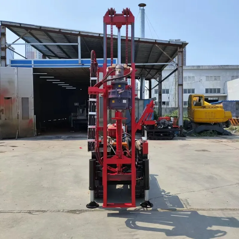 FOB Stable Hydraulic All Terrain Spiral Crawler Water Well Drilling Rig Widely Applied In Farmland Water Source Construction Job