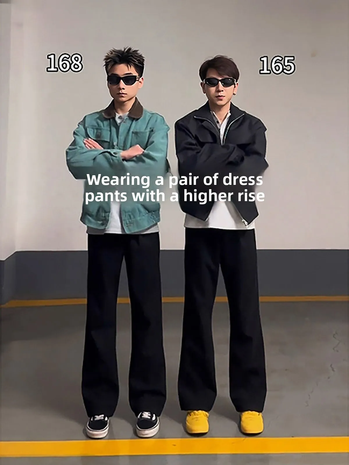 

Slim Fit Straight Leg Suit Pants for Men Spring Season Bla High Waist Knife Casual Loose Long Trousers