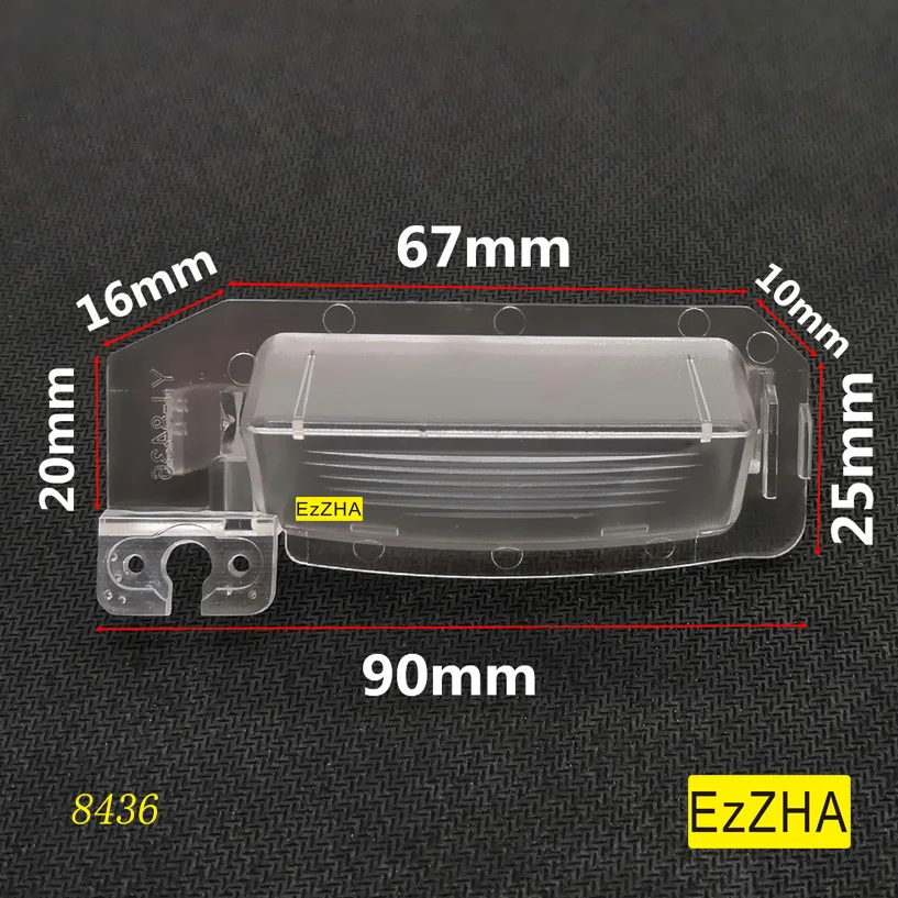 EzZHA Car Rear View Camera Bracket License Plate Light For Mitsubishi Lancer GTS Sportback Xpander Outlander Eclipse Cross