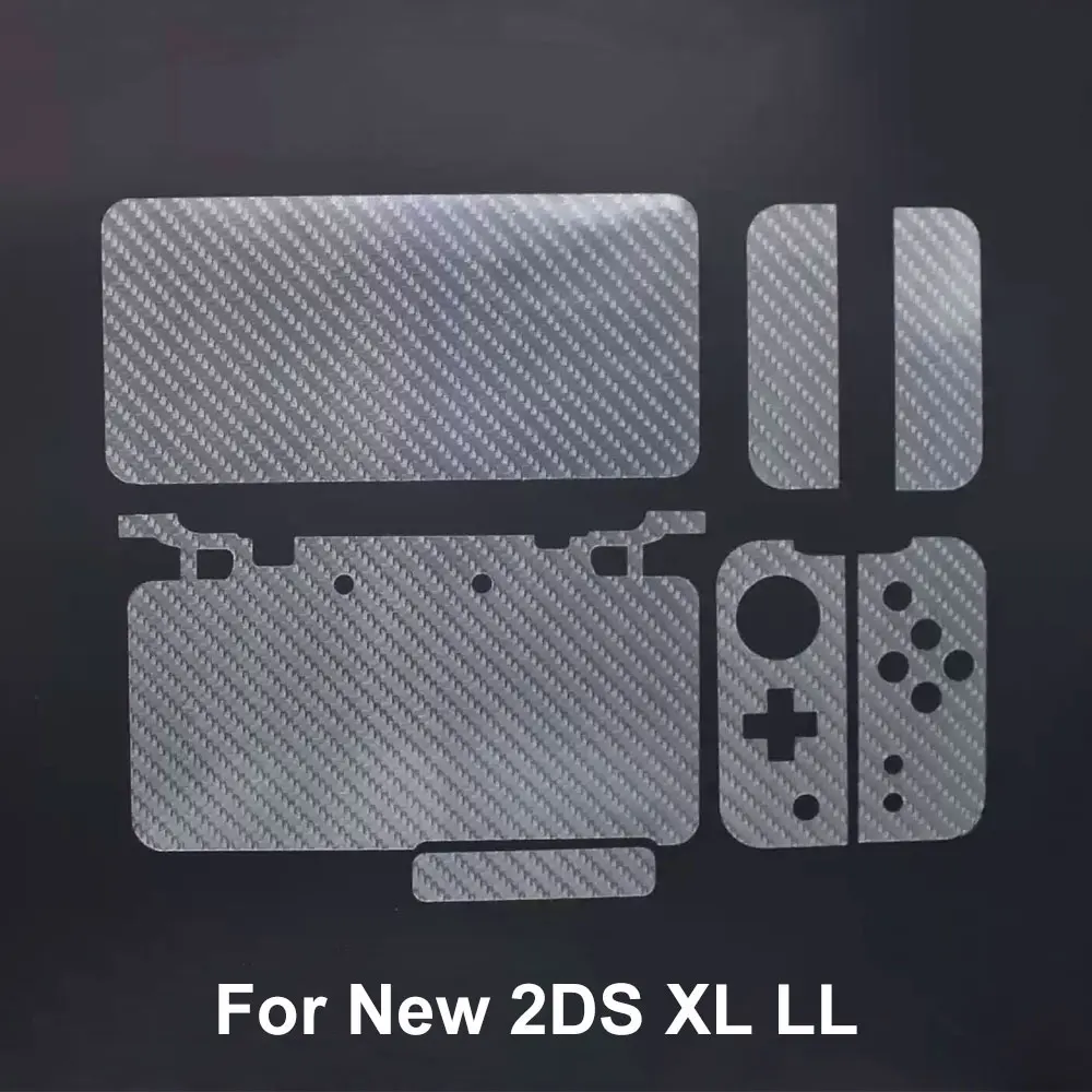 JCD For 2DS 3DS XL LL New 2DSXL 3DS CL Controller Skin Sticker Carbon Fiber Vinyl Skin Sticker Protector Accessories