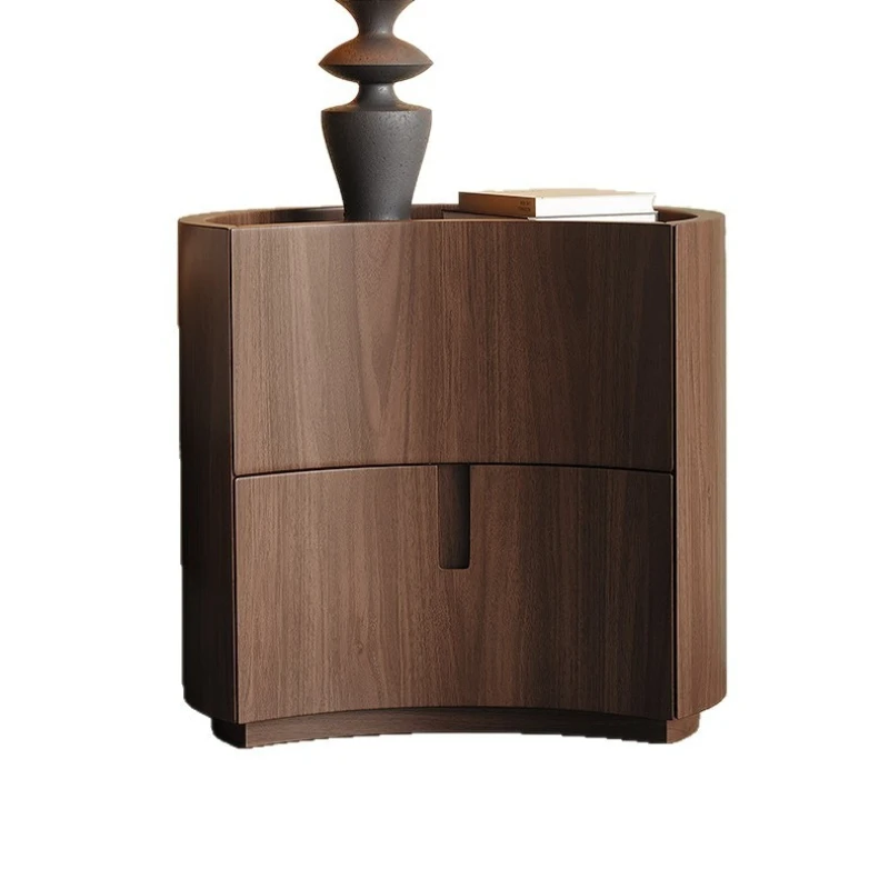 Ltt vintage style bedroom storage cabinet - minimalist retro crescent moon bedside organizer
