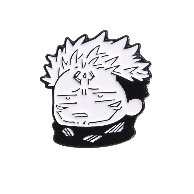 Broches en émail avec personnages de dessin animé Jujutsu Kaisen Toji, Version Q, broches d'image, Badges à revers, bijoux Punk de dessin animé, cadeau pour amis