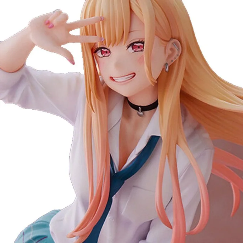 مجسم My Dress-Up Darling Marin Kitagawa مقاس 21 سم |   الحب الخريف أنيمي فتاة موحدة |   زخرفة حالة الكمبيوتر القابلة للجمع