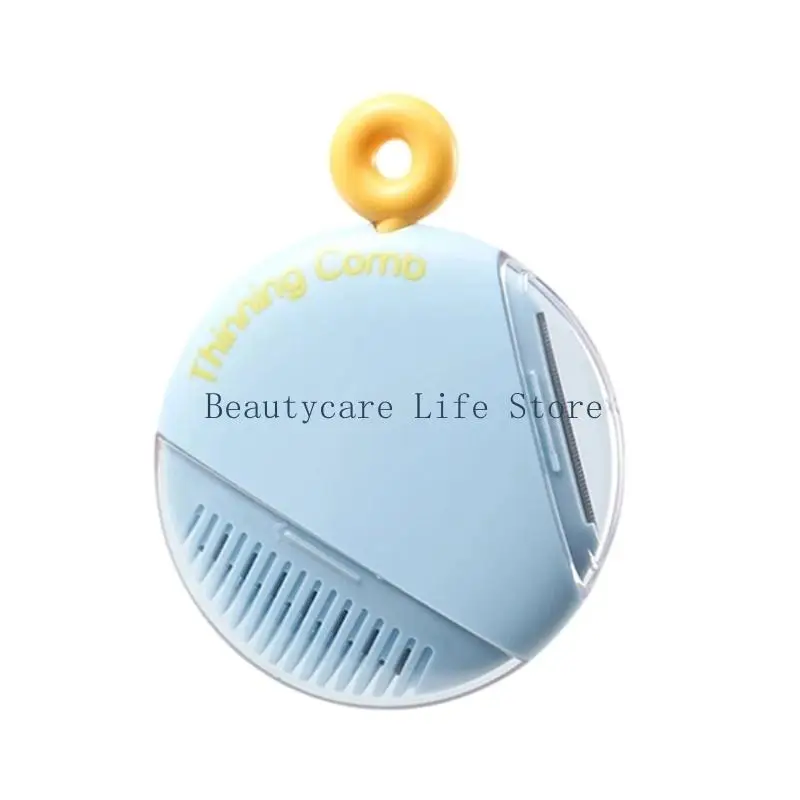 652C Handheld Manual Hair Trimmer Comb with Integrated Blade and Comb Teeth for Section-by-Section Trimming and Hair Shaping