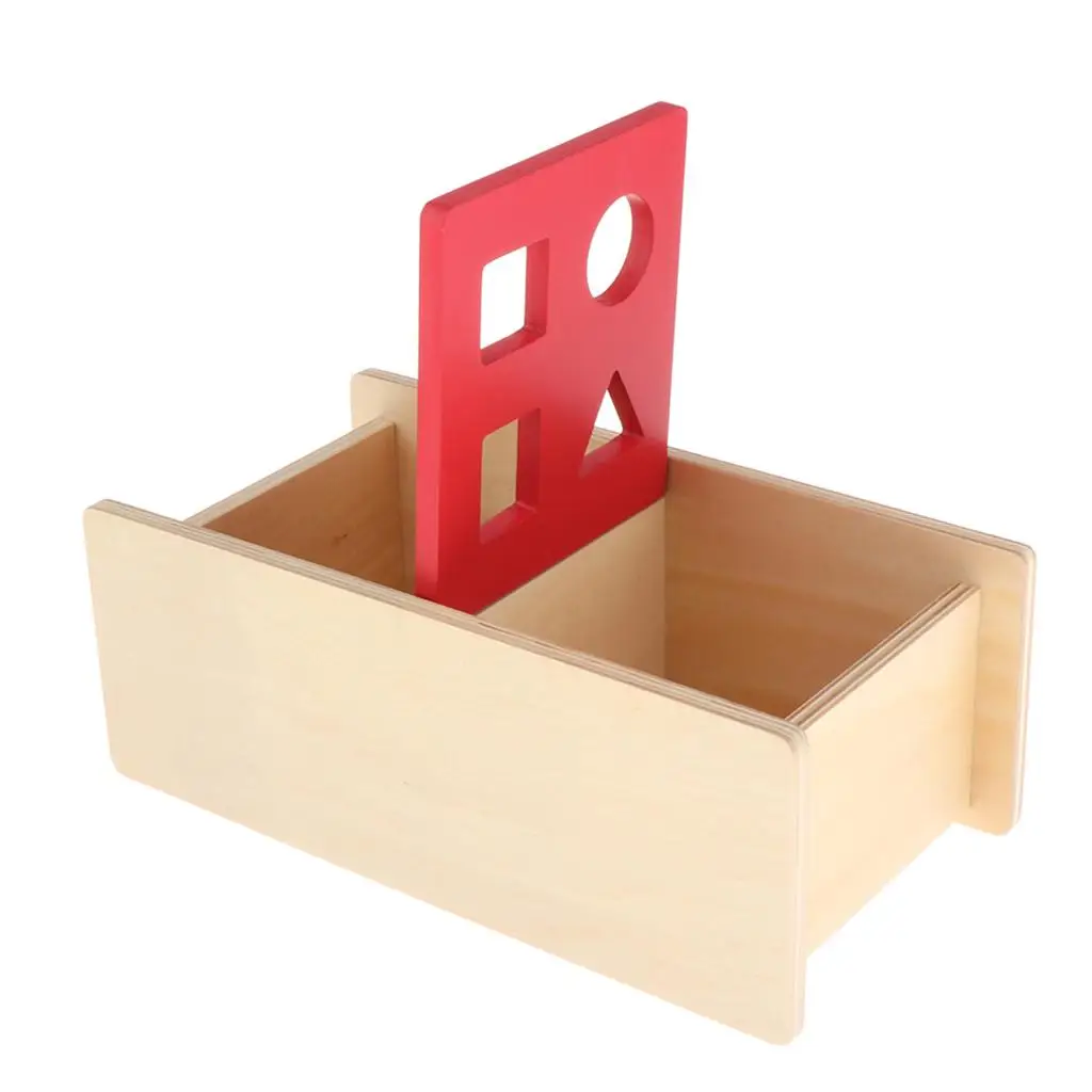 Kids Puzzle Wooden Geometry Matching Box Montessori Educational Toy for Children Learning Math Skills