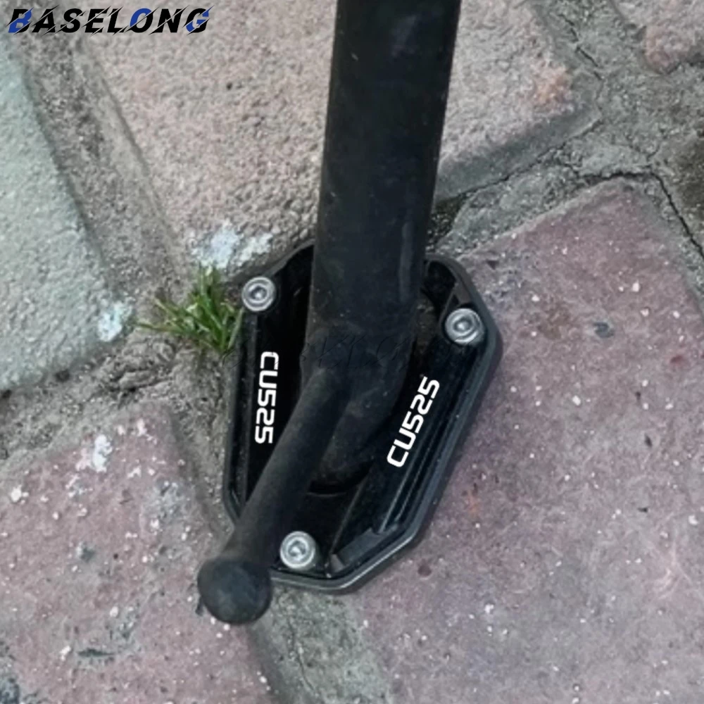 

For VOGE CU250 CU525 CU625 2023 2024 2025 2026 Motorcycle CU 250 525 625 Foot Side Stand Enlarger Pad Extension Support Plate