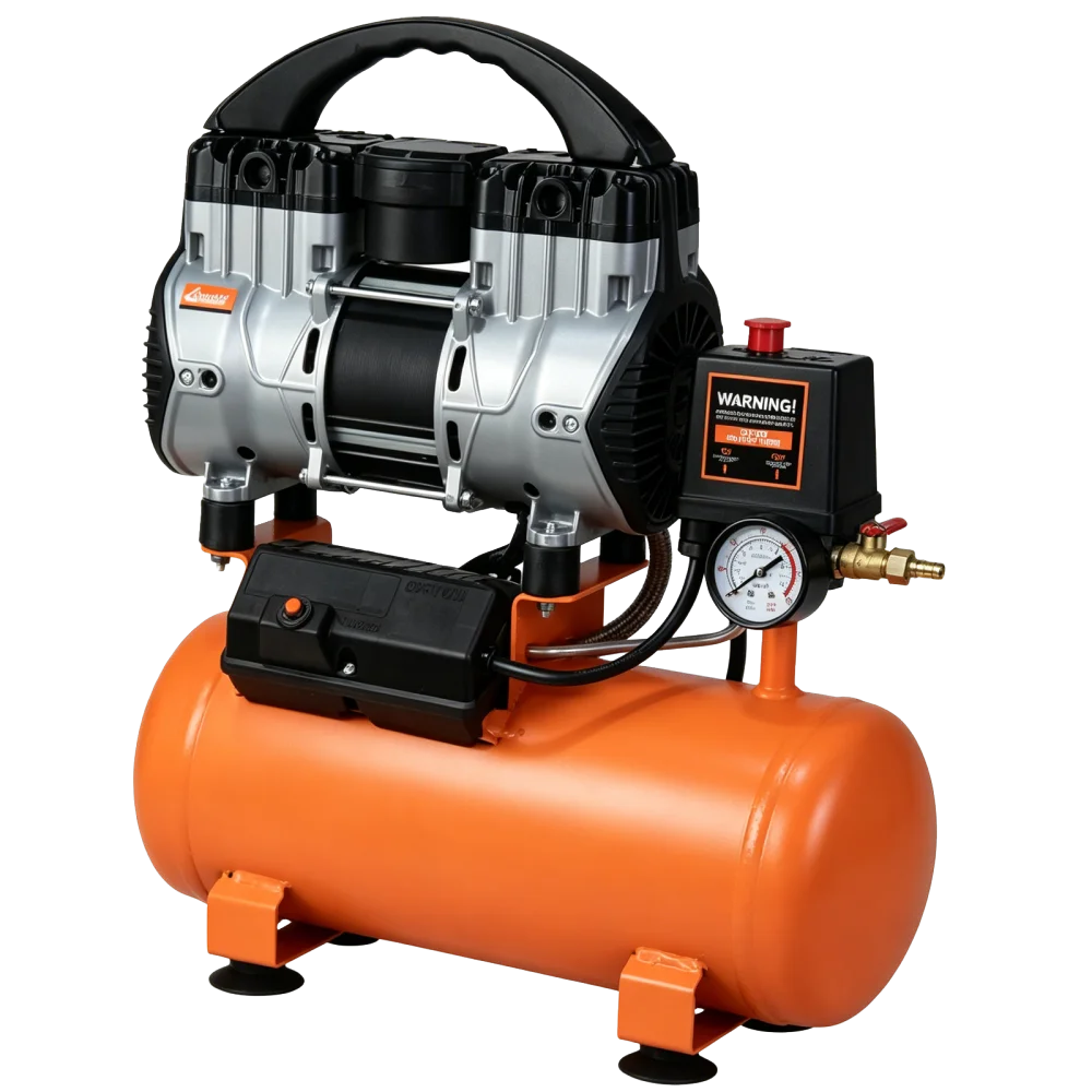 Quiet Low Noise Oil Free Air Compressor, Mini Portable Electric Air Compressor Low Noise for Home, Inflator, Small Pneumatic Tools