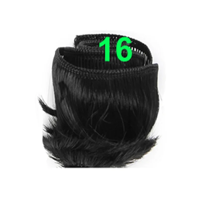 5cm black white brown  color short straight doll hair for 1/3 1/4 BJD doll diy fringe hair