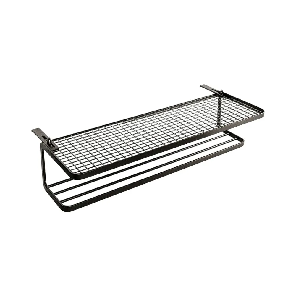 Compact Radiator Mounted Storage Shelf Double Tier Heat Resistant No Drill Hanging Organizer For Clothes Towels Home Winter Use