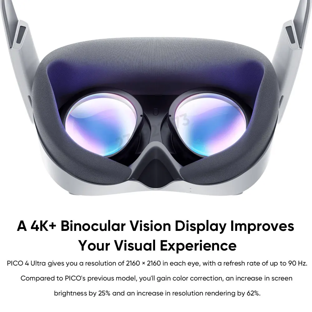 PICO 4-Casque Ultra VR MR, lunettes 3D sans fil, réalité virtuelle 6DOF, affichage 4K pour jeux Steam, Mac, Windows, mobile, tout-en-un