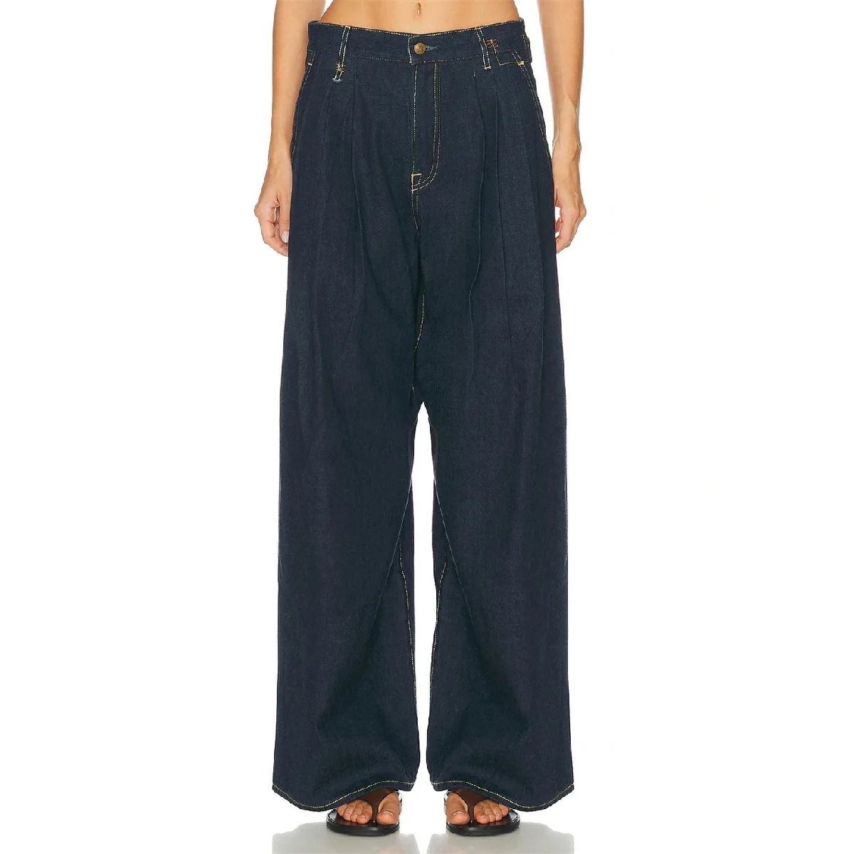 Women's Loose-Fit Straight-Leg Jeans – Winter 2026 – Pure Cotton, Washed Finish – Y2K-Inspired, Versatile Casual Style bra