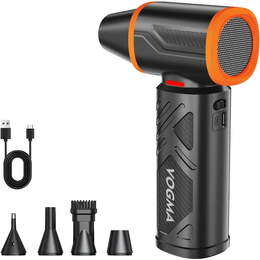 

V40 Compressed Air Duster-270000RPM 350G Super Power Electric Air Duster 10000mAh Cordless Rechargeable Brushless Motor Snow Bl