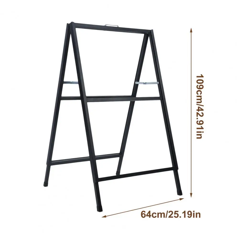 A Frame Sign Holder Folding Sign Holder Outdoor Sandwich Boards Holder Double-sided Sidewalk Sign Stand for Business Events