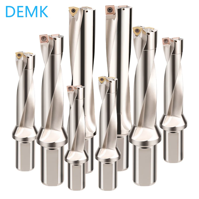 3Pcs/set SP WC Series Indexable drill U drill 13mm-50mm 2D 3D 4D Bites Insert Drill Metal Drill Bits Machinery Lathe CNC cooling