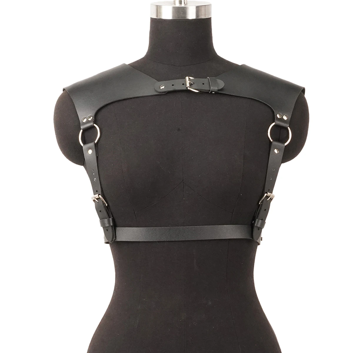 เข็มขัดแฟชั่นผู้หญิง Punk เอวถึงไหล่หนัง Harness Bondage สบายๆตกแต่งเข็มขัด Gothic เสื้อผ้าอุปกรณ์เสริม