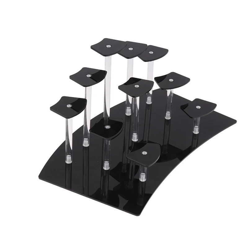 Hua 10 camadas figuras de animação display acrílico suporte cupcake para sobremesa cosméticos unha polonês argila boneca jóias ideias para presentes