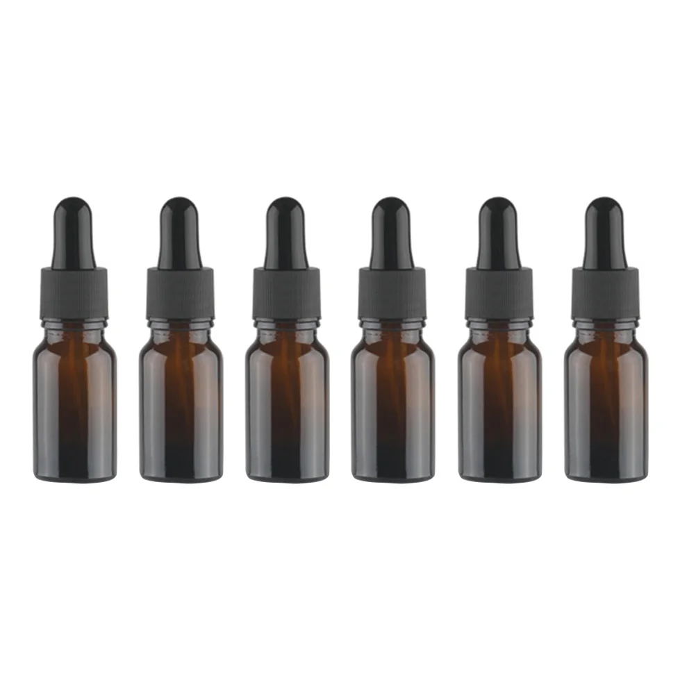 

Mini Glass Essential Oil Bottle Small Brown Perfume Dropper Vial Travel Size Women Aromatic Portable Refillable Containers For